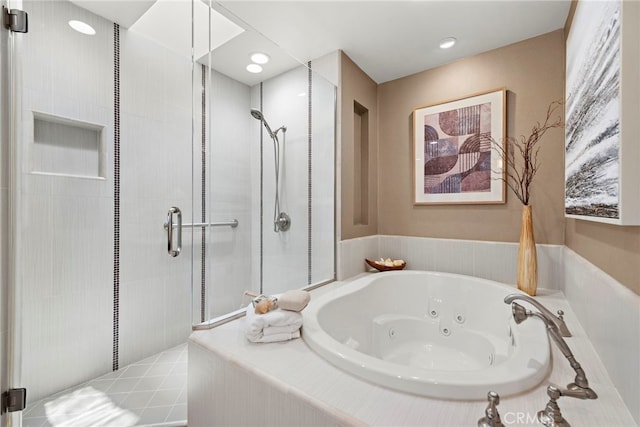 648 Harbor Island Dr, Newport Beach, CA 92660 - full bath featuring a shower stall and a tub with jets