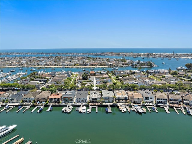648 Harbor Island Dr, Newport Beach, CA 92660 - aerial perspective of suburban area with numerous boat docks and a large body of water