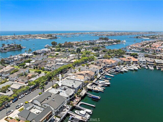 648 Harbor Island Dr, Newport Beach, CA 92660 - aerial view of residential area with a large body of water and a marina