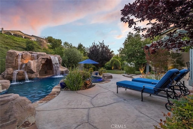 17138 Hickory Ridge Ct, Canyon Country, CA 91387 - swimming pool with a patio area