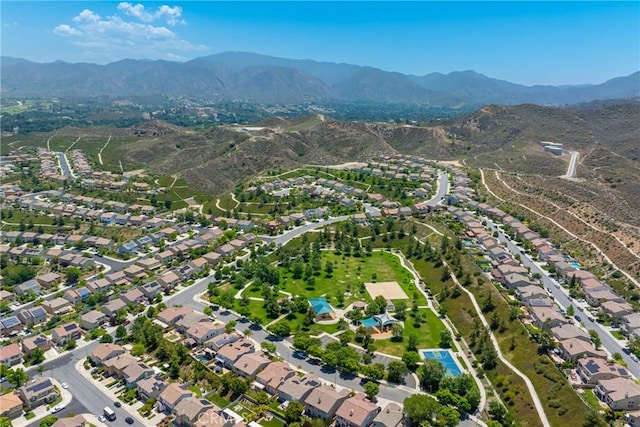 17138 Hickory Ridge Ct, Canyon Country, CA 91387 - aerial view of property's location featuring mountains