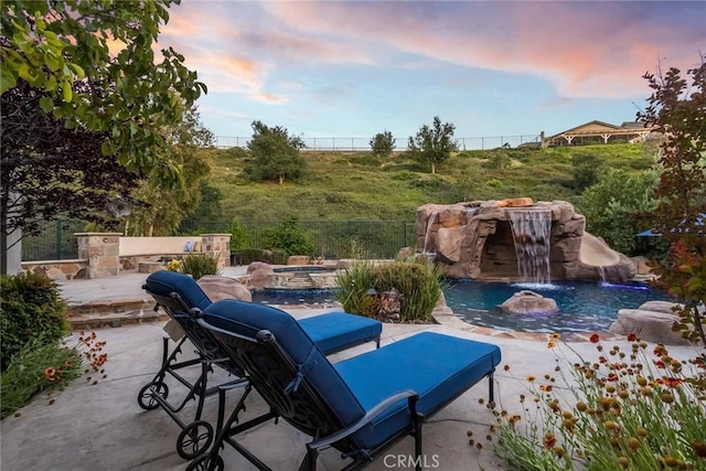 17138 Hickory Ridge Ct, Canyon Country, CA 91387 - view of patio / terrace featuring an outdoor pool