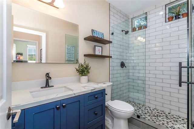17138 Hickory Ridge Ct, Canyon Country, CA 91387 - full bath with vanity and tiled shower