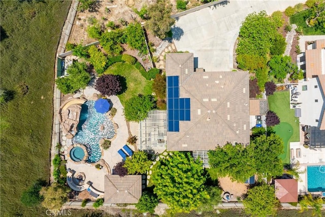 17138 Hickory Ridge Ct, Canyon Country, CA 91387 - bird's eye view of a pool area