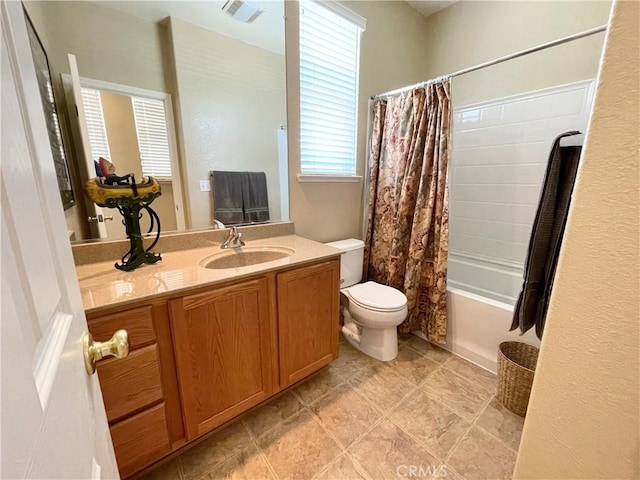 3803 Colma Ct, Merced, CA 95348 - bathroom with vanity and shower / bath combination with curtain