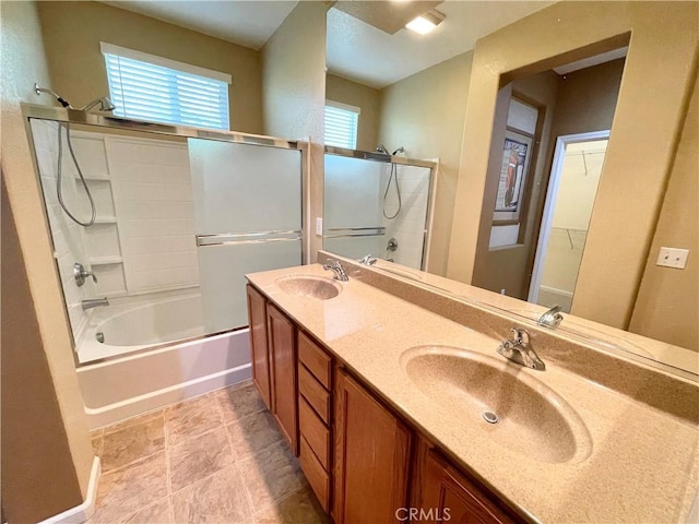 3803 Colma Ct, Merced, CA 95348 - bathroom featuring washtub / shower combination and double vanity