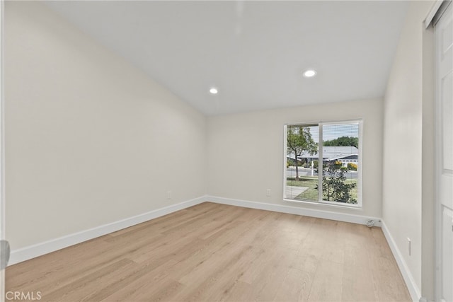 12847 Winthrop Ave, Granada Hills, CA 91344 - unfurnished room featuring light wood-type flooring and recessed lighting