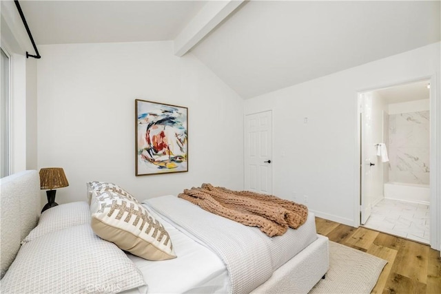 503 Morning Canyon Rd Unit 9, Corona Del Mar, CA 92625 - bedroom with light wood finished floors and ensuite bathroom