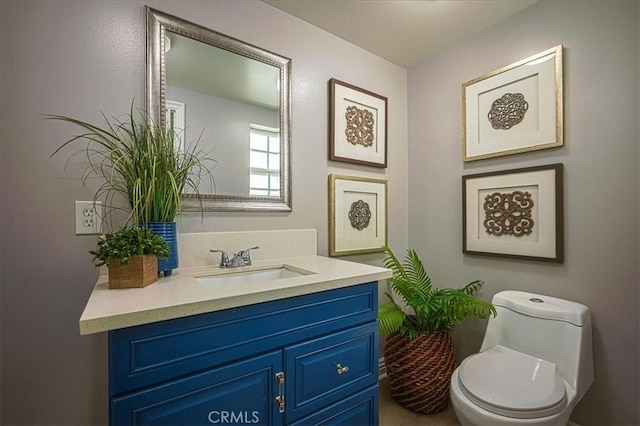 1375 N Euclid Ave, Upland, CA 91786 - half bathroom with vanity and toilet