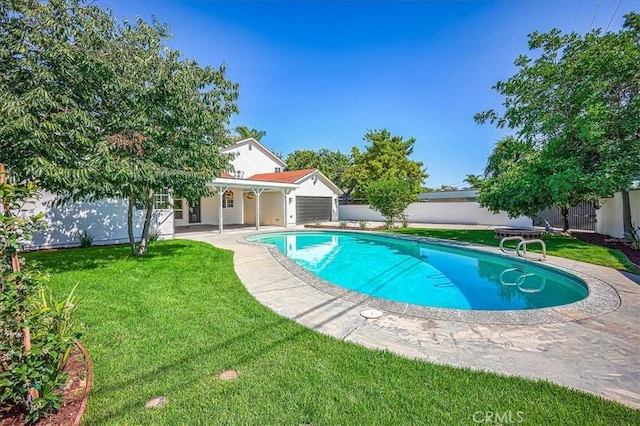 1375 N Euclid Ave, Upland, CA 91786 - view of pool with a fenced backyard and a patio