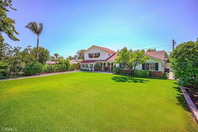 1375 N Euclid Ave, Upland, CA 91786 - view of front of home with a front yard