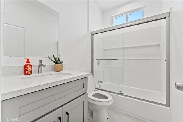 13154 Cedar St, Westminster, CA 92683 - full bathroom with vanity and shower / bath combination with glass door