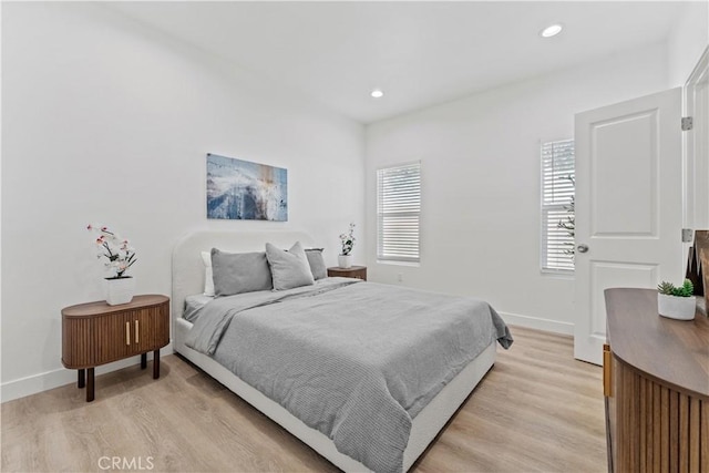 13154 Cedar St, Westminster, CA 92683 - bedroom featuring light wood finished floors and recessed lighting