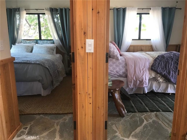 56564 Nelson Ave, Yucca Valley, CA 92284 - bedroom featuring stone floors