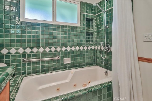 17654 Prairie St, Northridge, CA 91325 - full bathroom with a combined bath / shower with jetted tub