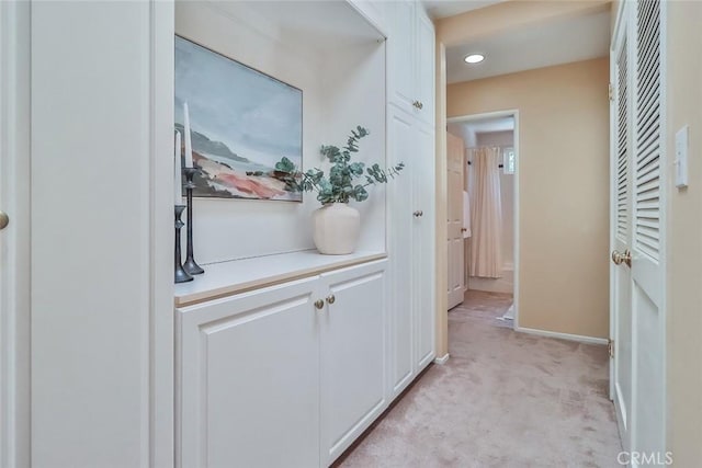 17654 Prairie St, Northridge, CA 91325 - hall with light carpet and recessed lighting