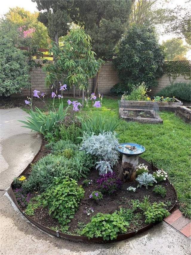 17654 Prairie St, Northridge, CA 91325 - view of yard featuring a vegetable garden