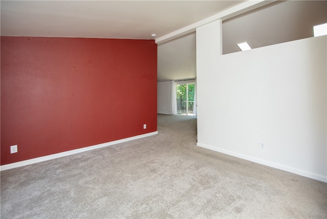 3556 Cypress St, Clearlake, CA 95422 - empty room featuring lofted ceiling and carpet floors