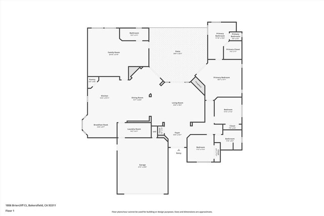 1806 Briercliff Ct, Bakersfield, CA 93311 - view of home floor plan