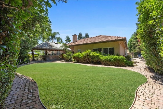 1806 Briercliff Ct, Bakersfield, CA 93311 - view of green lawn with a gazebo