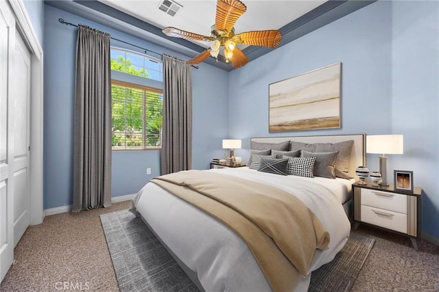 1806 Briercliff Ct, Bakersfield, CA 93311 - bedroom with carpet and ceiling fan