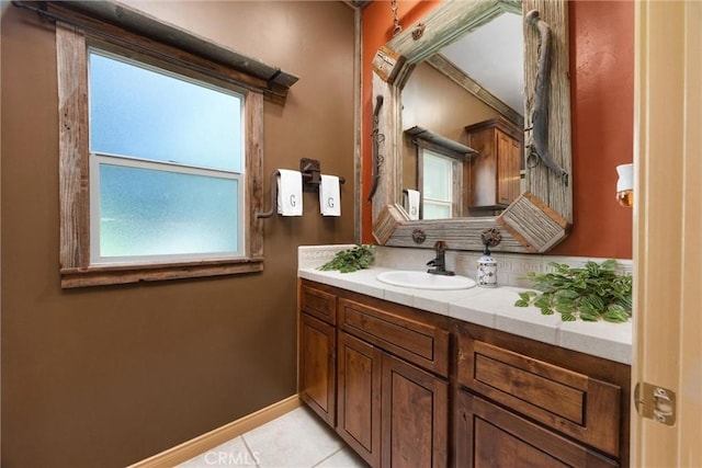 1806 Briercliff Ct, Bakersfield, CA 93311 - bathroom featuring vanity and tile patterned flooring
