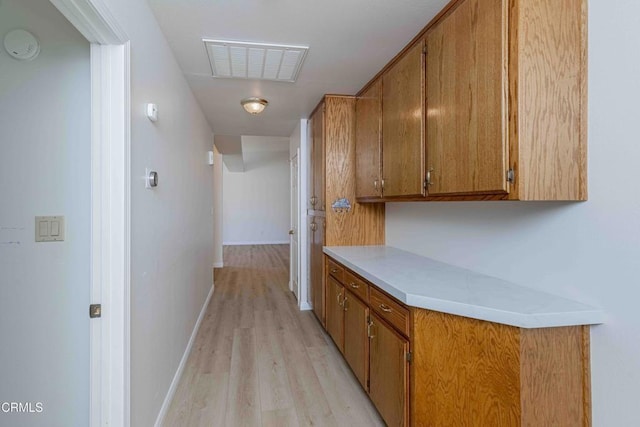4120 Abbott Dr, Bakersfield, CA 93312 - hall featuring light wood-style flooring and baseboards