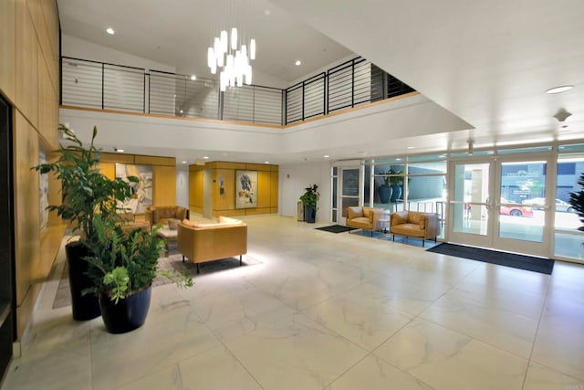425 W Beech St Unit 417, San Diego, CA 92101 - community lobby featuring a high ceiling and recessed lighting