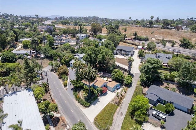 869 Phillips St, Vista, CA 92083 - aerial view of property and surrounding area featuring nearby suburban area