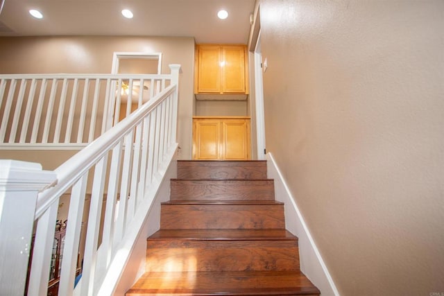 2414 Falcon Valley Dr, Chula Vista, CA 91914 - stairway featuring recessed lighting