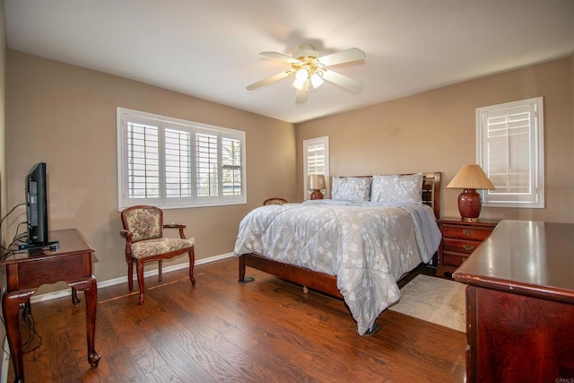 2414 Falcon Valley Dr, Chula Vista, CA 91914 - bedroom with wood finished floors and a ceiling fan