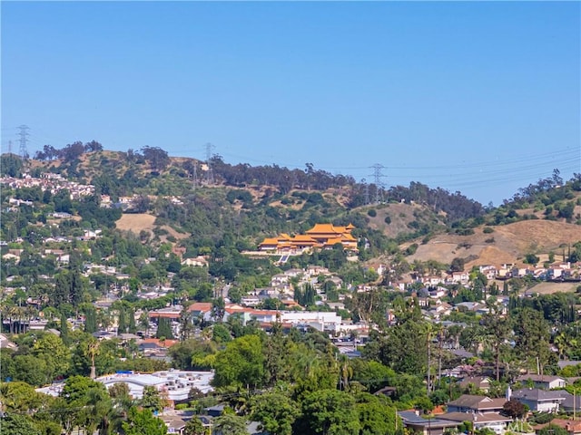 3032 Pietro Dr, Hacienda Heights, CA 91745 - view of property location with a mountain backdrop and a tree filled landscape