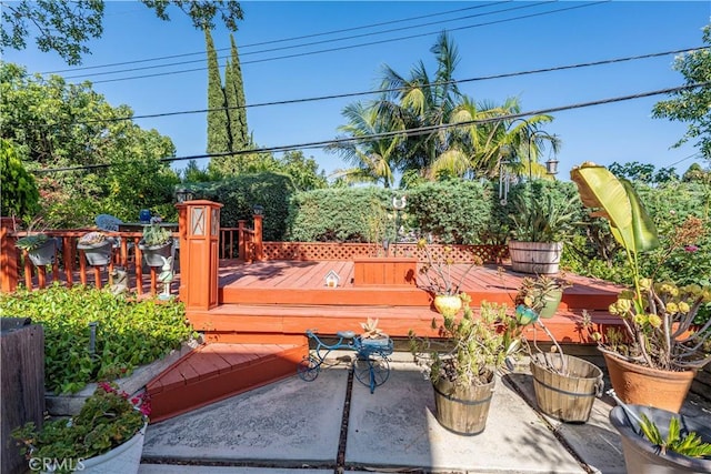 3032 Pietro Dr, Hacienda Heights, CA 91745 - view of wooden terrace
