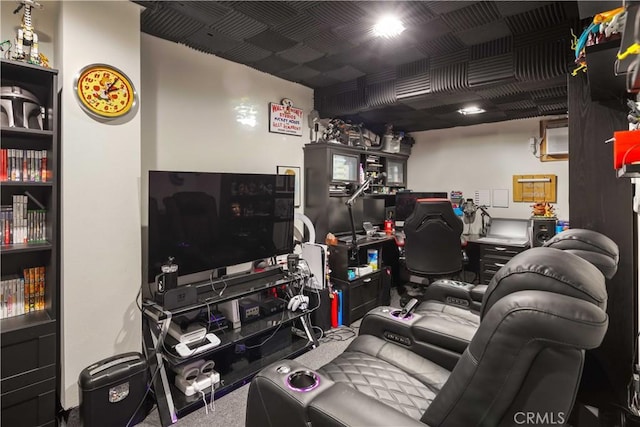 26957 Winding Trail Ct, Valencia, CA 91381 - carpeted living area with an office area