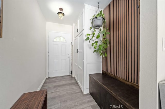 44055 Elm Ave, Lancaster, CA 93534 - mudroom featuring light wood finished floors and baseboards