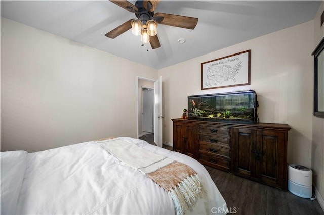 44055 Elm Ave, Lancaster, CA 93534 - bedroom with wood finished floors and ceiling fan