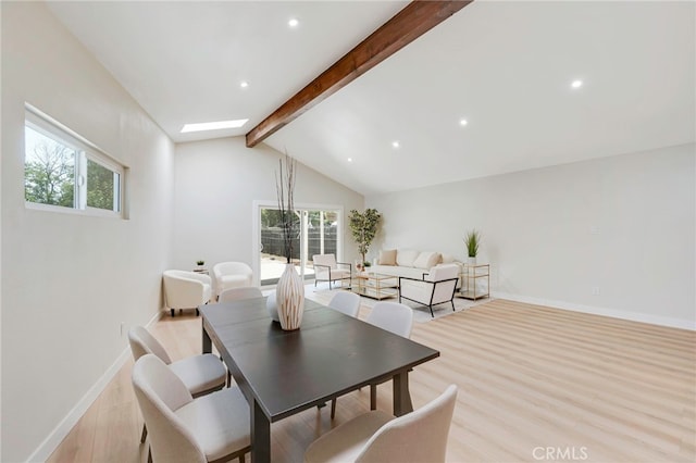1478 N Park Ave, Pomona, CA 91768 - dining space with light wood-style flooring and recessed lighting