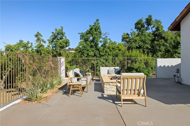 4368 Crown Ranch Rd, Corona, CA 92881 - view of patio / terrace featuring an outdoor living space