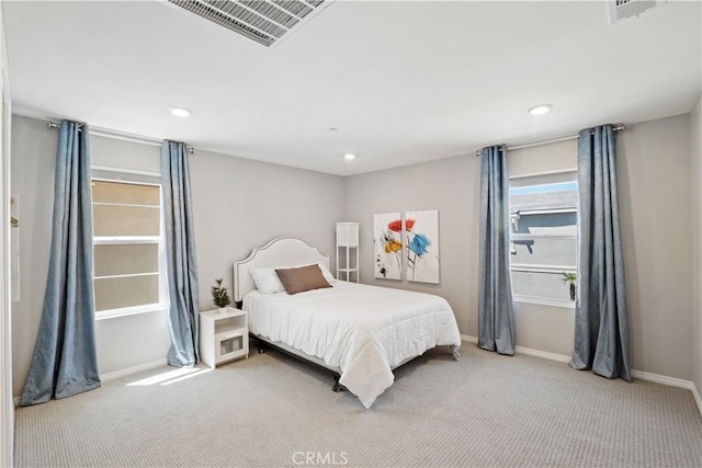 27753 Dyer Way, Canyon Country, CA 91387 - bedroom featuring carpet floors, multiple windows, and recessed lighting
