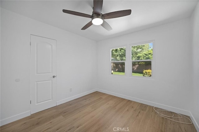 7848 Chastain Ave, Reseda, CA 91335 - spare room with light wood finished floors and ceiling fan