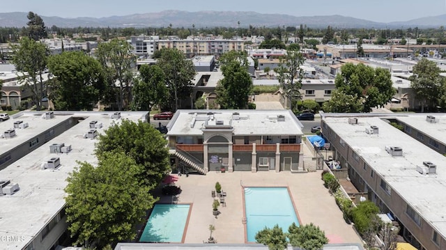 20224 Cohasset St Unit 12, Winnetka, CA 91306 - aerial view of mountains and a pool