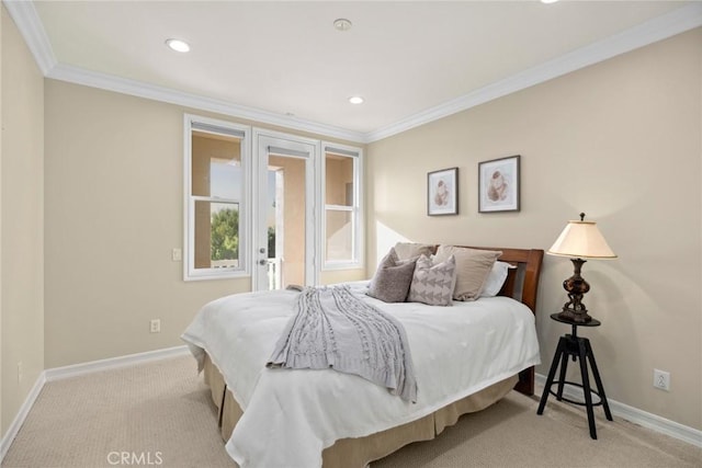 2 Tarascon, Newport Coast, CA 92657 - carpeted bedroom with crown molding and recessed lighting