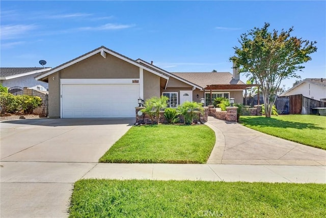 1232 Palos Verde Dr, Corona, CA 92878 - ranch-style house featuring stucco siding, a garage, and concrete driveway