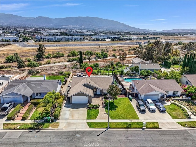 1232 Palos Verde Dr, Corona, CA 92878 - aerial perspective of suburban area featuring a mountain backdrop