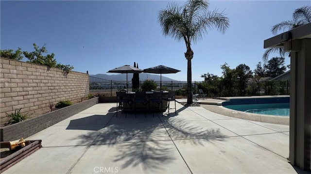 1232 Palos Verde Dr, Corona, CA 92878 - view of swimming pool featuring a fenced backyard and a patio