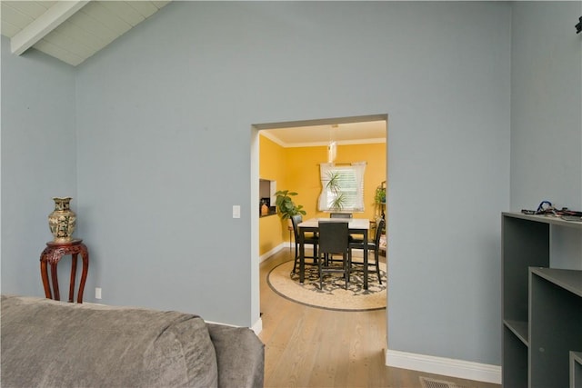 13520 Fenton Ave, Sylmar, CA 91342 - dining room with wood finished floors and ornamental molding