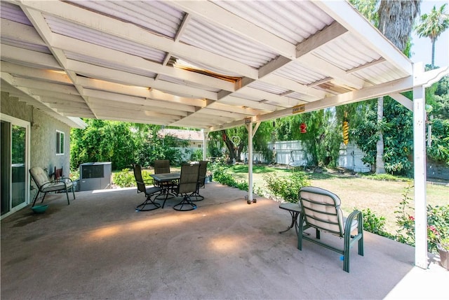 13520 Fenton Ave, Sylmar, CA 91342 - fenced backyard featuring a patio area and outdoor dining space
