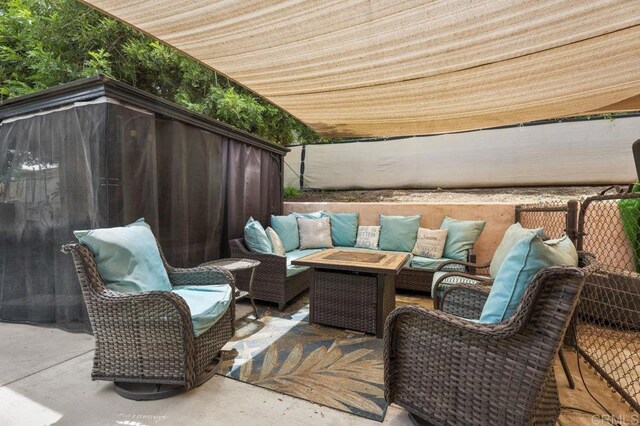 16110 Oak Springs Dr, Ramona, CA 92065 - view of patio / terrace featuring an outdoor living space
