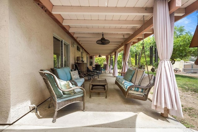16110 Oak Springs Dr, Ramona, CA 92065 - view of patio / terrace with outdoor lounge area