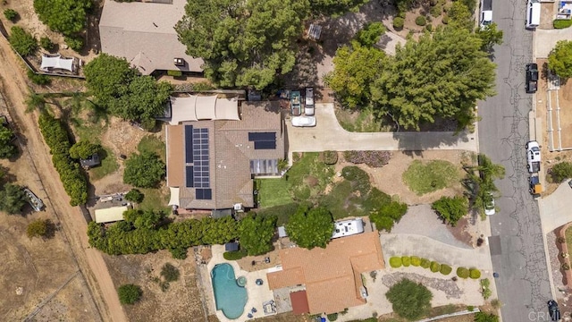 16110 Oak Springs Dr, Ramona, CA 92065 - aerial overview of property's location with a pool area